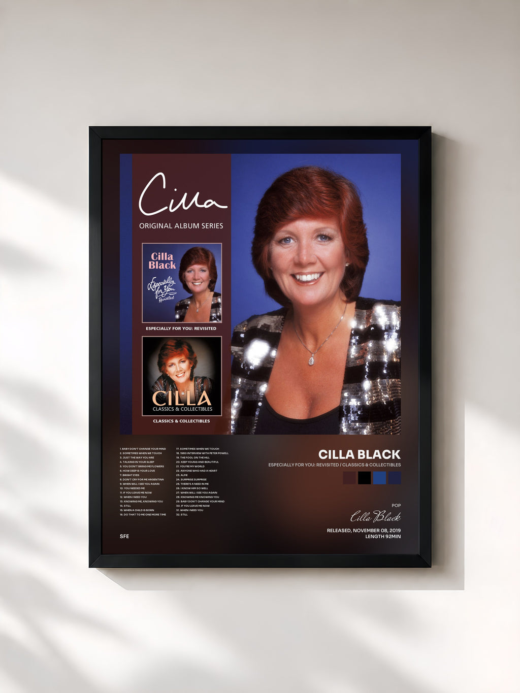 #noir Especially For You: Revisited / Classics & Collectibles von Cilla Black als gerahmter Kunstdruck, schwarzer Rahmen, gedruckt und gerahmt in Frankreich