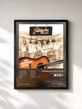 #noir Tableau de l'album Con Guitarras Compa de Cardenales De Nuevo León, cadre noir, imprimé et encadré en France