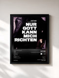 #noir Tableau de l'album XATAR präsentiert: Nur Gott kann mich richten de Xatar, cadre noir, imprimé et encadré en France