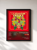 #noir Tableau de l'album Carnavals du monde de La Compagnie Créole, cadre noir, imprimé et encadré en France