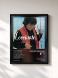 #noir Tableau de l'album Cocciante de Riccardo Cocciante, cadre noir, imprimé et encadré en France