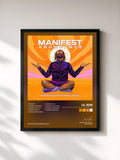 #noir Manifest Abundance: Affirmations for Personal Growth di Lil Jon in stampa incorniciata, cornice nera, stampata e incorniciata in Francia