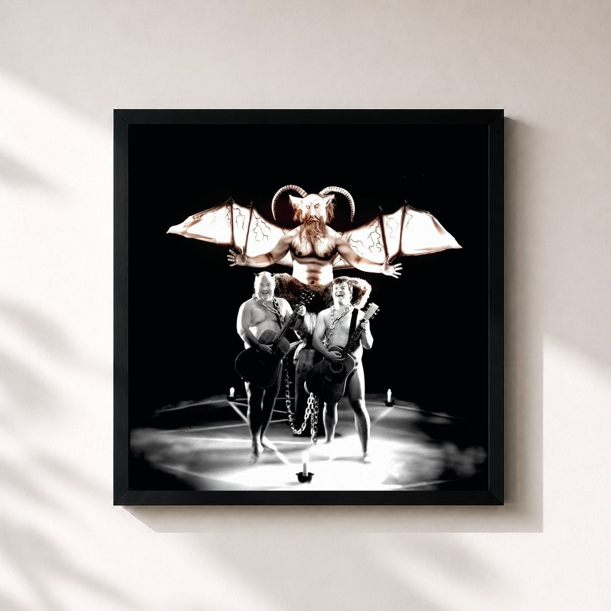 #noir Tenacious D von Tenacious D als quadratischer Kunstdruck, schwarzer Rahmen 32x32 cm