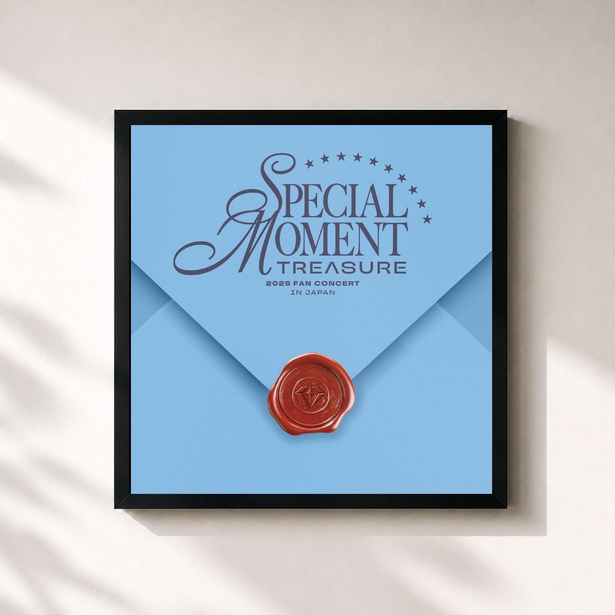 #noir Tableau carré de l'album 2025 TREASURE FAN CONCERT [SPECIAL MOMENT] IN JAPAN de TREASURE, cadre noir 32x32 cm