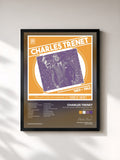 #noir Tableau de l'album Nouvelles versions stéréophoniques: 1959 - 1962 (Remasterisé en 2017) de Charles Trenet, cadre noir, imprimé et encadré en France