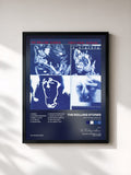 #noir Tableau de l'album Emotional Rescue (2009 Re-Mastered) de The Rolling Stones, cadre noir, imprimé et encadré en France
