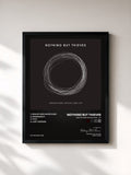 #noir Tableau de l'album Graveyard Whistling - EP de Nothing But Thieves, cadre noir, imprimé et encadré en France