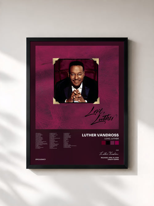 Luther Vandross · Love, Luther — Affiche encadrée