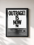 #noir Tableau de l'album Outrage! Is Now de Death From Above 1979, cadre noir, imprimé et encadré en France
