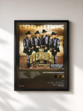 #noir Tableau de l'album Corridos de Los Titanes De Durango, cadre noir, imprimé et encadré en France