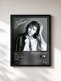 #noir Tableau de l'album Quand la musique est bonne de Jean-Jacques Goldman, cadre noir, imprimé et encadré en France