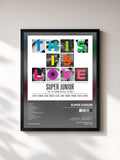 #noir Tableau de l'album The 7th Album Special Edition 'THIS IS LOVE' de SUPER JUNIOR, cadre noir, imprimé et encadré en France