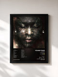 #noir Tableau de l'album UY SCUTI (Supernova Edition) de Young Thug, cadre noir, imprimé et encadré en France