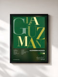 #noir Tableau de l'album La Guzman de Alejandra Guzmán, cadre noir, imprimé et encadré en France