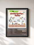 #noir Tableau de l'album Die 30 besten Kindergartenlieder de Simone Sommerland, cadre noir, imprimé et encadré en France
