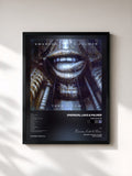 #noir Tableau de l'album Then & Now de Emerson, Lake & Palmer, cadre noir, imprimé et encadré en France