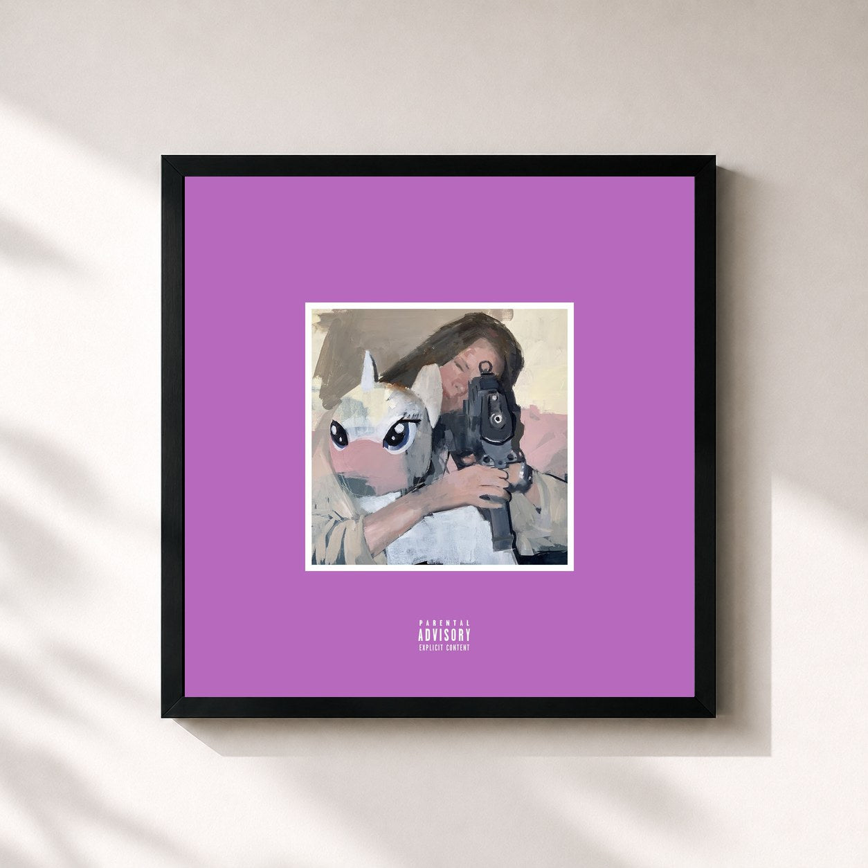 #noir Tableau carré de l'album My Beautiful Bloody Break Up - Full Circle de Mondo Marcio, cadre noir 32x32 cm