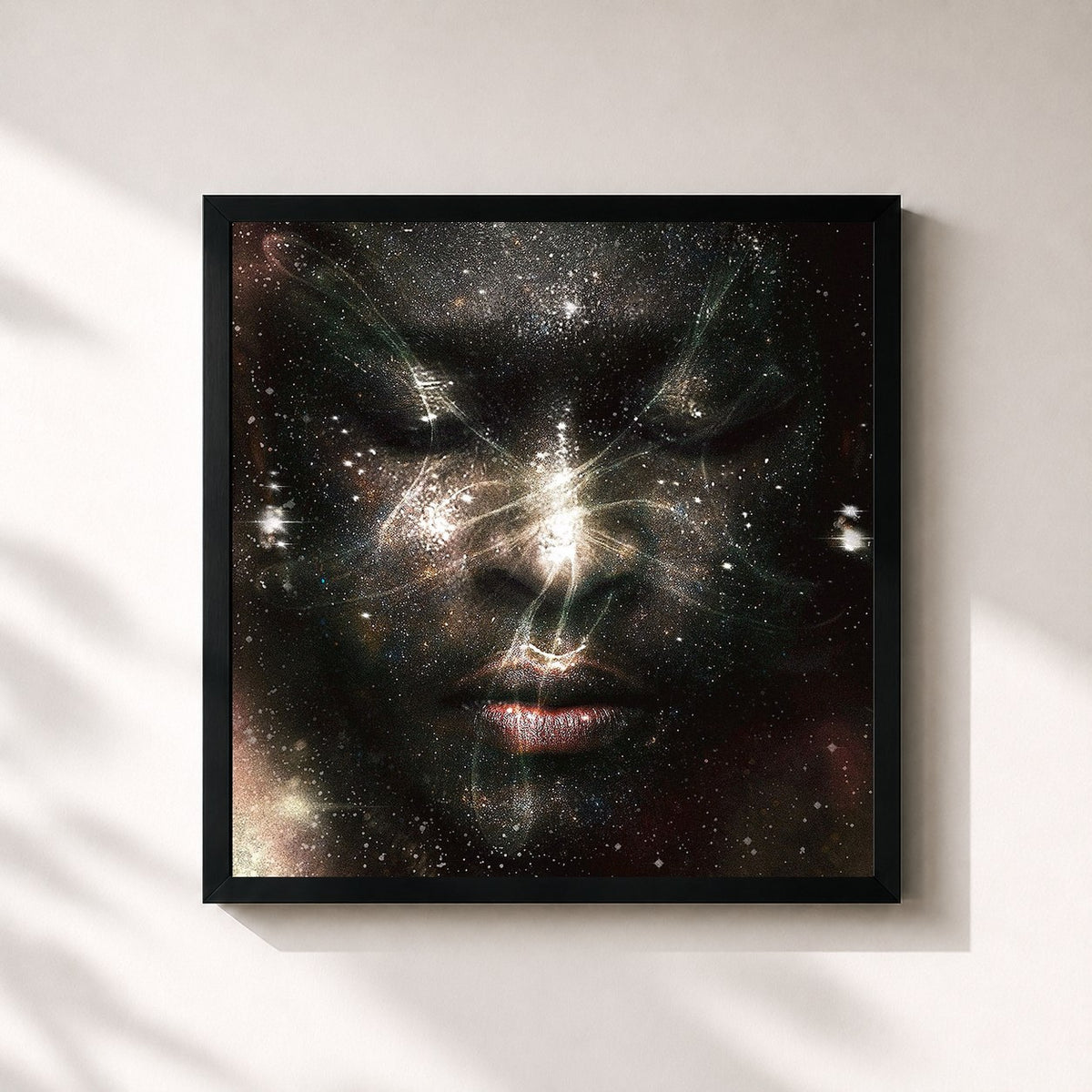 #noir Tableau carré de l'album UY SCUTI (Supernova Edition) de Young Thug, cadre noir 32x32 cm