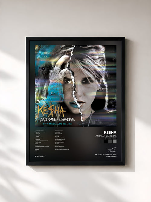Kesha · Animal + Cannibal (15th Anniversary) — Affiche encadrée