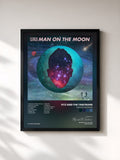 #noir Tableau de l'album Man on The Moon de Fitz and The Tantrums, cadre noir, imprimé et encadré en France