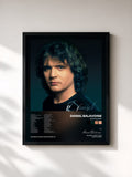 #noir Tableau de l'album Anthologie de Daniel Balavoine, cadre noir, imprimé et encadré en France