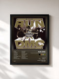 #noir Tableau de l'album RUN DMC "High Profile: The Original Rhymes" de Run-DMC, cadre noir, imprimé et encadré en France