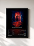 #noir Tableau de l'album Stranger Things 2 (Soundtrack from the Netflix Original Series) de Kyle Dixon & Michael Stein, cadre noir, imprimé et encadré en France