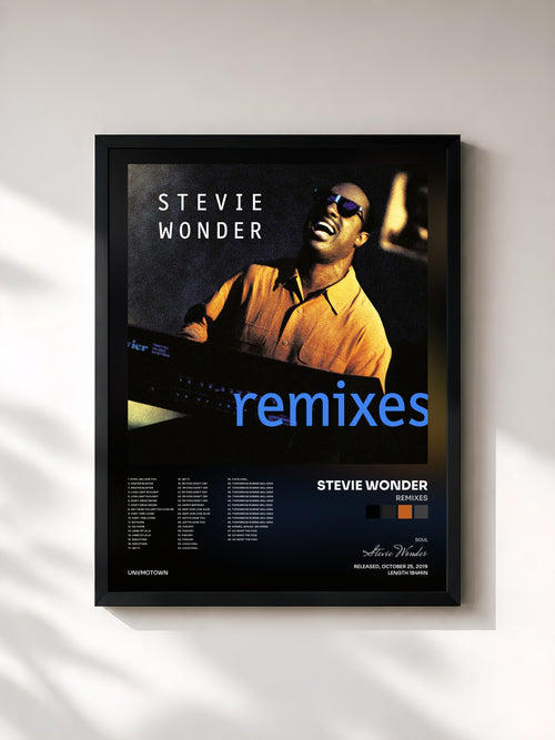 Stevie Wonder · Remixes — Affiche encadrée