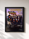 #noir El Hijo Desobediente "Recordando los Exitos", Vol. 2 by Banda Toro as a framed art print, black frame, printed and framed in France