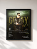 #noir Tableau de l'album Gotay "El Autentiko" Mixtape de Gotay "El Autentiko", cadre noir, imprimé et encadré en France