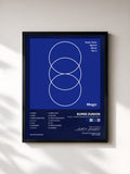 #noir Tableau de l'album MAGIC - SUPER JUNIOR SPECIAL ALBUM PART.2 de SUPER JUNIOR, cadre noir, imprimé et encadré en France