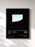 #noir Tableau de l'album Solstice de Richy Mitch & The Coal Miners, cadre noir, imprimé et encadré en France