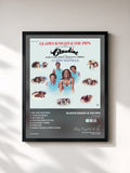 #noir Tableau de l'album Claudine (Original Soundtrack) de Gladys Knight & The Pips, cadre noir, imprimé et encadré en France