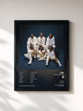#noir Nés Pour Briller by L2B  as a framed art print, black frame, printed and framed in France
