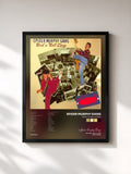 #noir Tableau de l'album Rock 'N' Roll Story de Spider Murphy Gang, cadre noir, imprimé et encadré en France