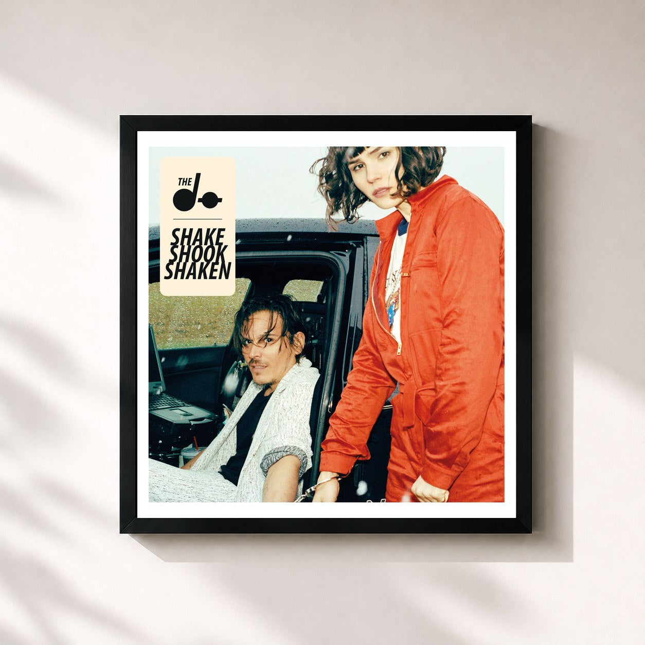 #noir Shake Shook Shaken by The Dø as a square framed art print, black 32x32 cm frame