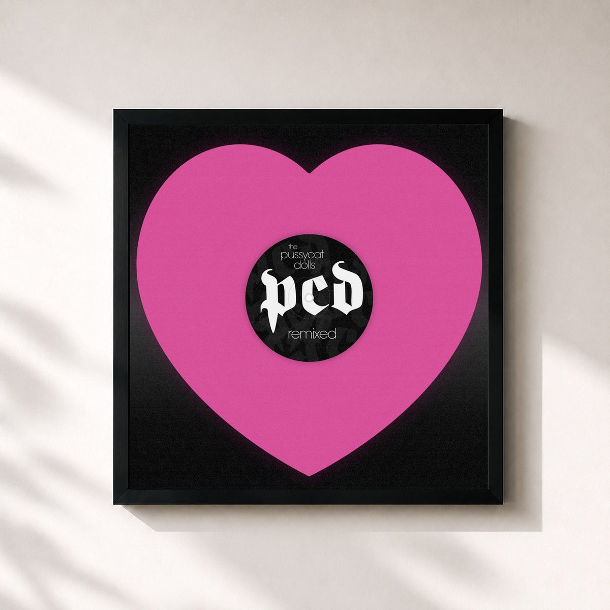 #noir PCD (Remixed) von The Pussycat Dolls als quadratischer Kunstdruck, schwarzer Rahmen 32x32 cm