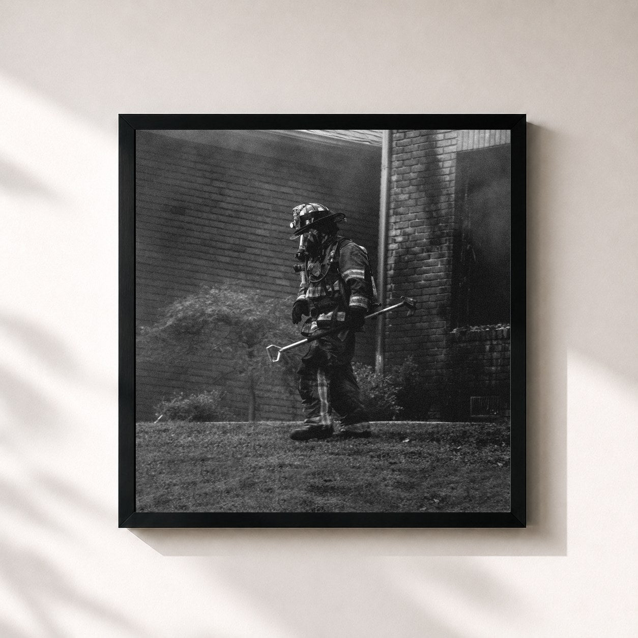 #noir Tableau carré de l'album This Is Not A Drill....This Is Really Happening de R. City, cadre noir 32x32 cm