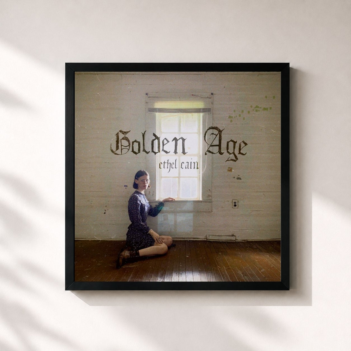 #noir Golden Age by Ethel Cain as a square framed art print, black 32x32 cm frame