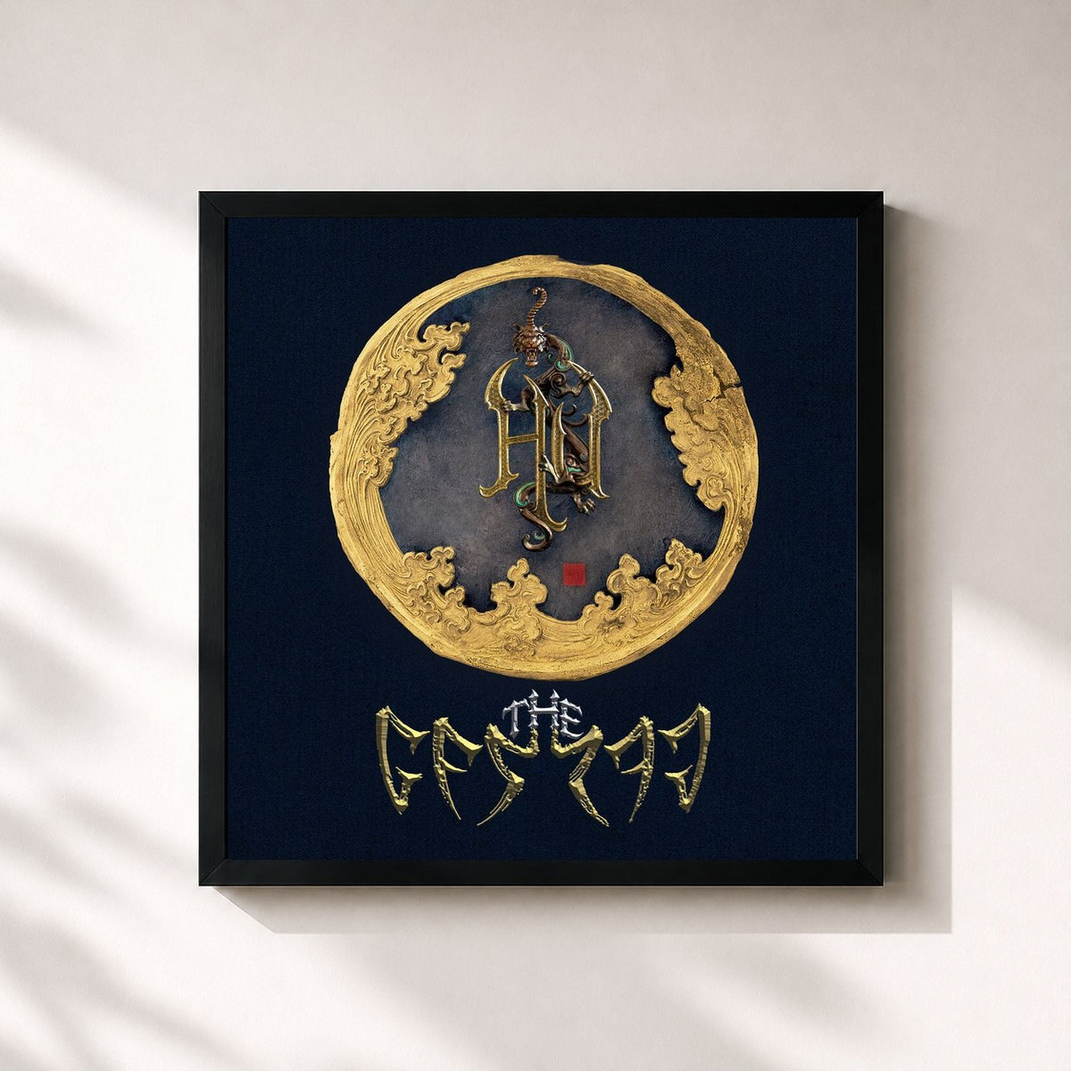 #noir The Gereg (Deluxe Edition) by The HU as a square framed art print, black 32x32 cm frame
