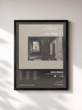 #noir Tableau de l'album The Making Of Five Leaves Left de Nick Drake, cadre noir, imprimé et encadré en France