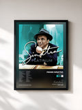 #noir Platinum by Frank Sinatra as a framed art print, black frame, printed and framed in France