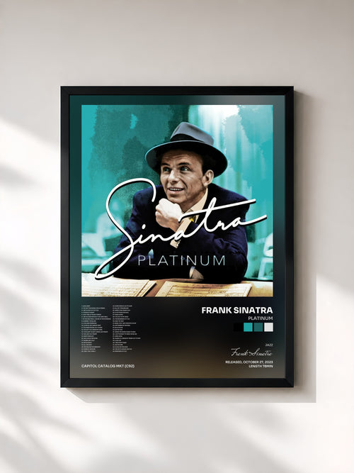 Frank Sinatra · Platinum — Affiche encadrée