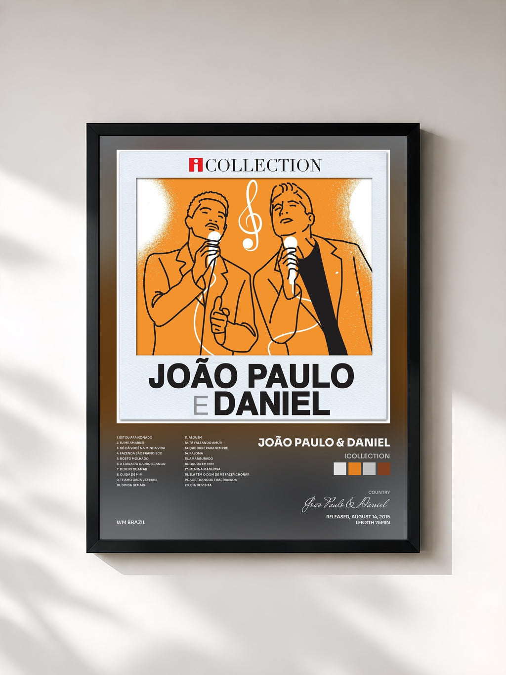 #noir Tableau de l'album iCollection de João Paulo & Daniel, cadre noir, imprimé et encadré en France