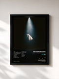 #noir Tableau de l'album eternal sunshine deluxe: brighter days ahead de Ariana Grande, cadre noir, imprimé et encadré en France