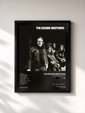 #noir Tableau de l'album The Doobie Brothers de The Doobie Brothers, cadre noir, imprimé et encadré en France
