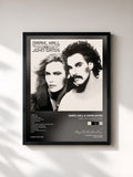 #noir Daryl Hall & John Oates (The Silver Album) von Daryl Hall & John Oates als gerahmter Kunstdruck, schwarzer Rahmen, gedruckt und gerahmt in Frankreich