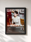 #noir Tableau de l'album Wanderlust de Sophie Ellis-Bextor, cadre noir, imprimé et encadré en France