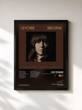 #noir Tableau de l'album Cat Power Sings Dylan: The 1966 Royal Albert Hall Concert de Cat Power, cadre noir, imprimé et encadré en France