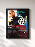 #noir Tableau de l'album Code Red de DJ Jazzy Jeff & The Fresh Prince, cadre noir, imprimé et encadré en France
